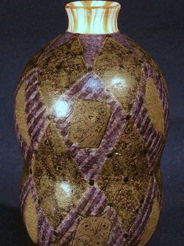 前田正博 色絵 金銀彩酒器
