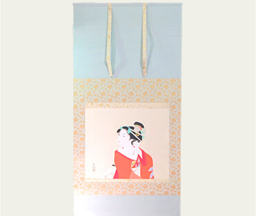 島成園 美人画「春装」